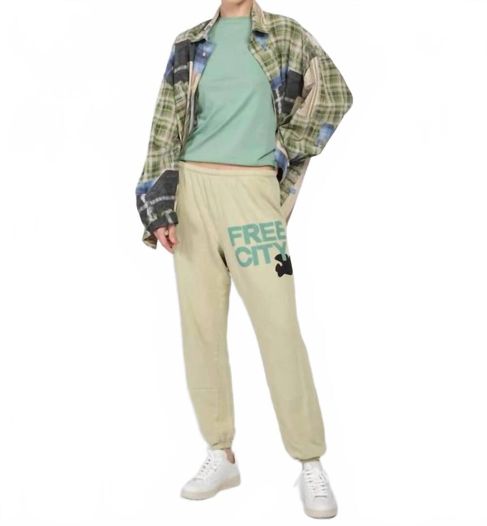 NEW FREECITY large sweatpant in bones
